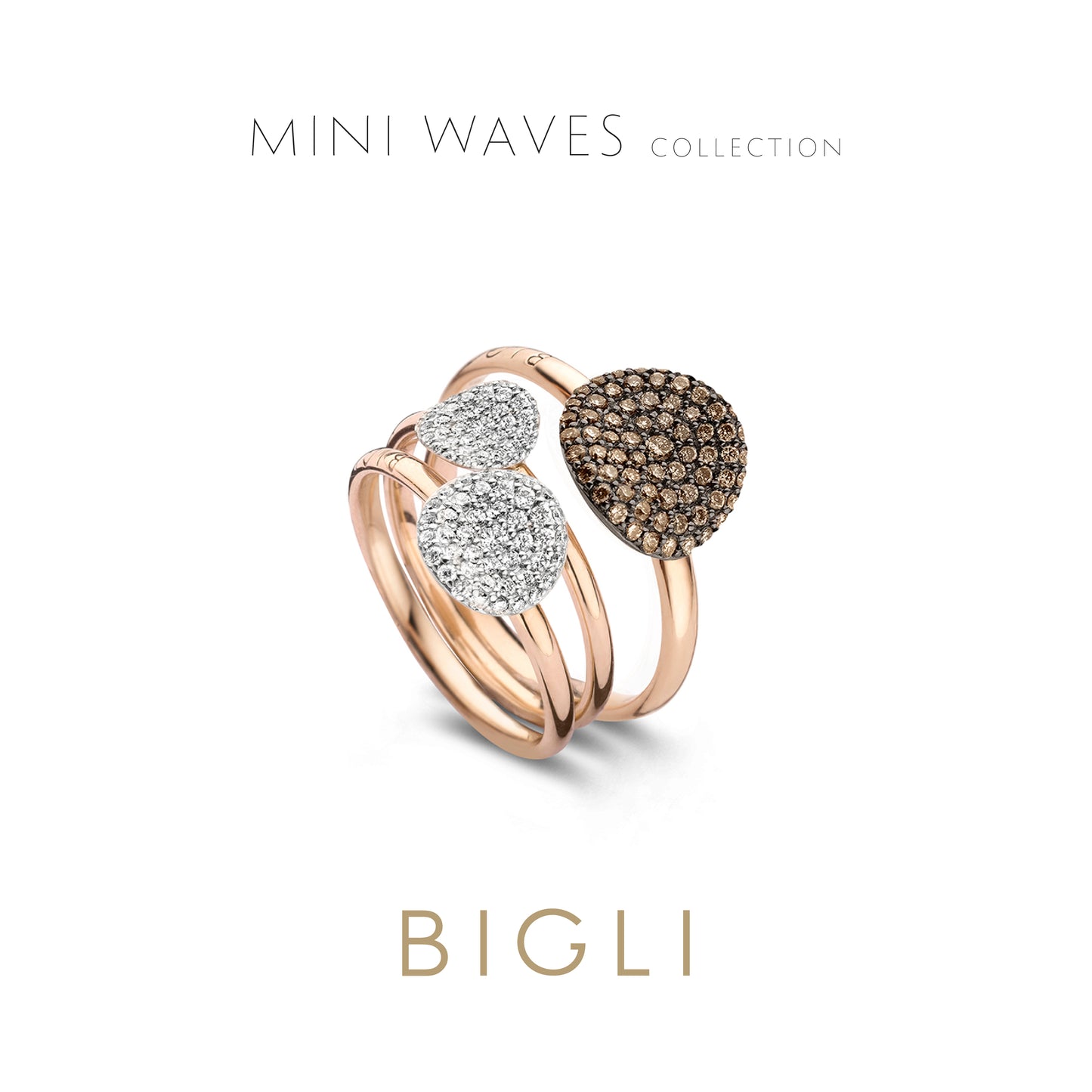 Bigli Mini Waves Ring