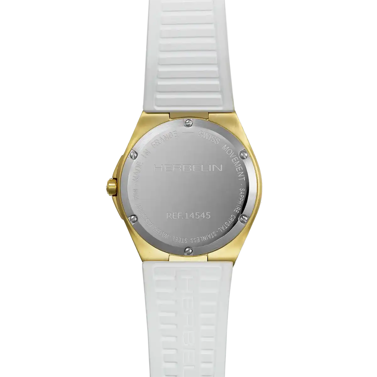 Herbelin Cap Camarat Quartz Gelbgold mit Kautschukband