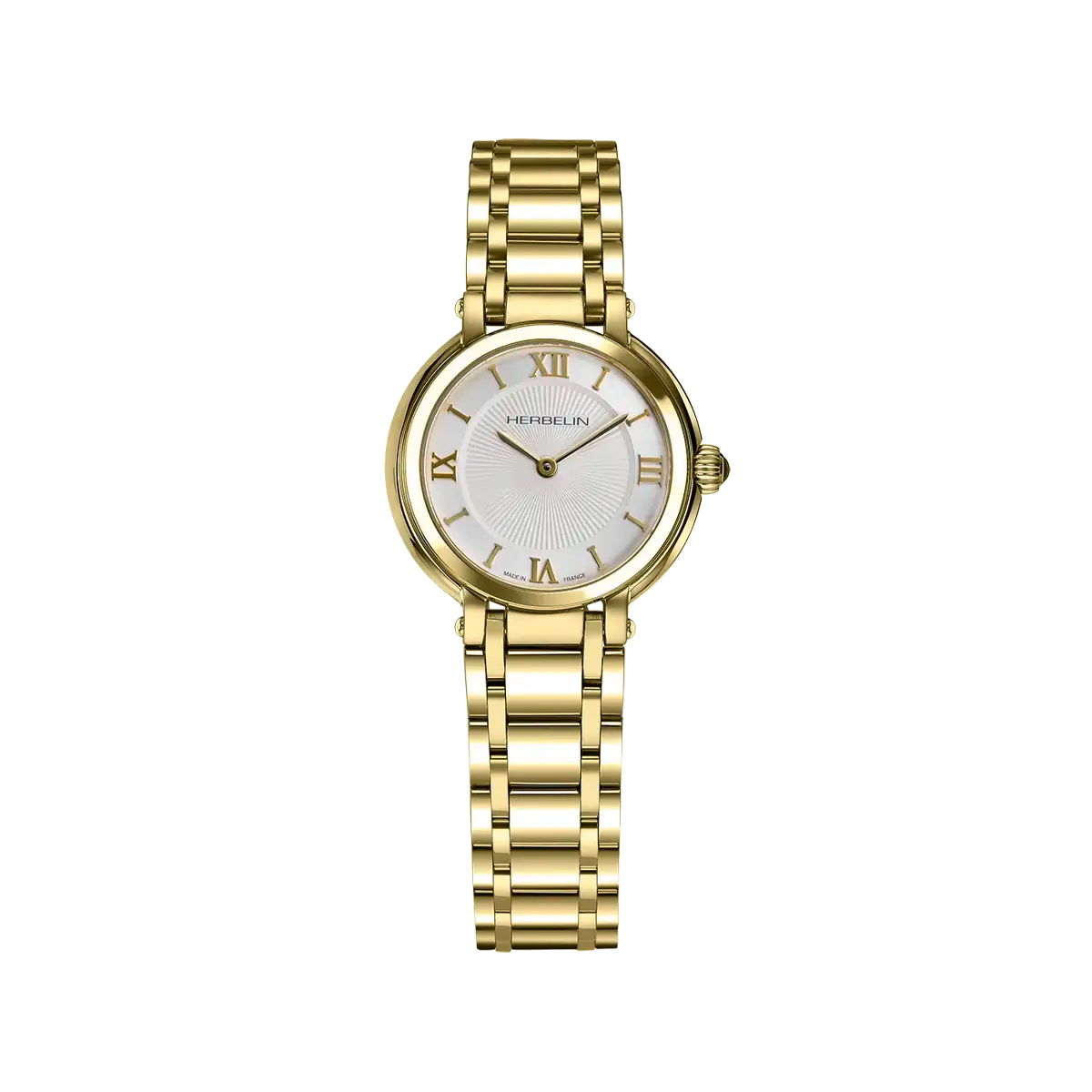 Herbelin Galet Quarz Gelbgold
