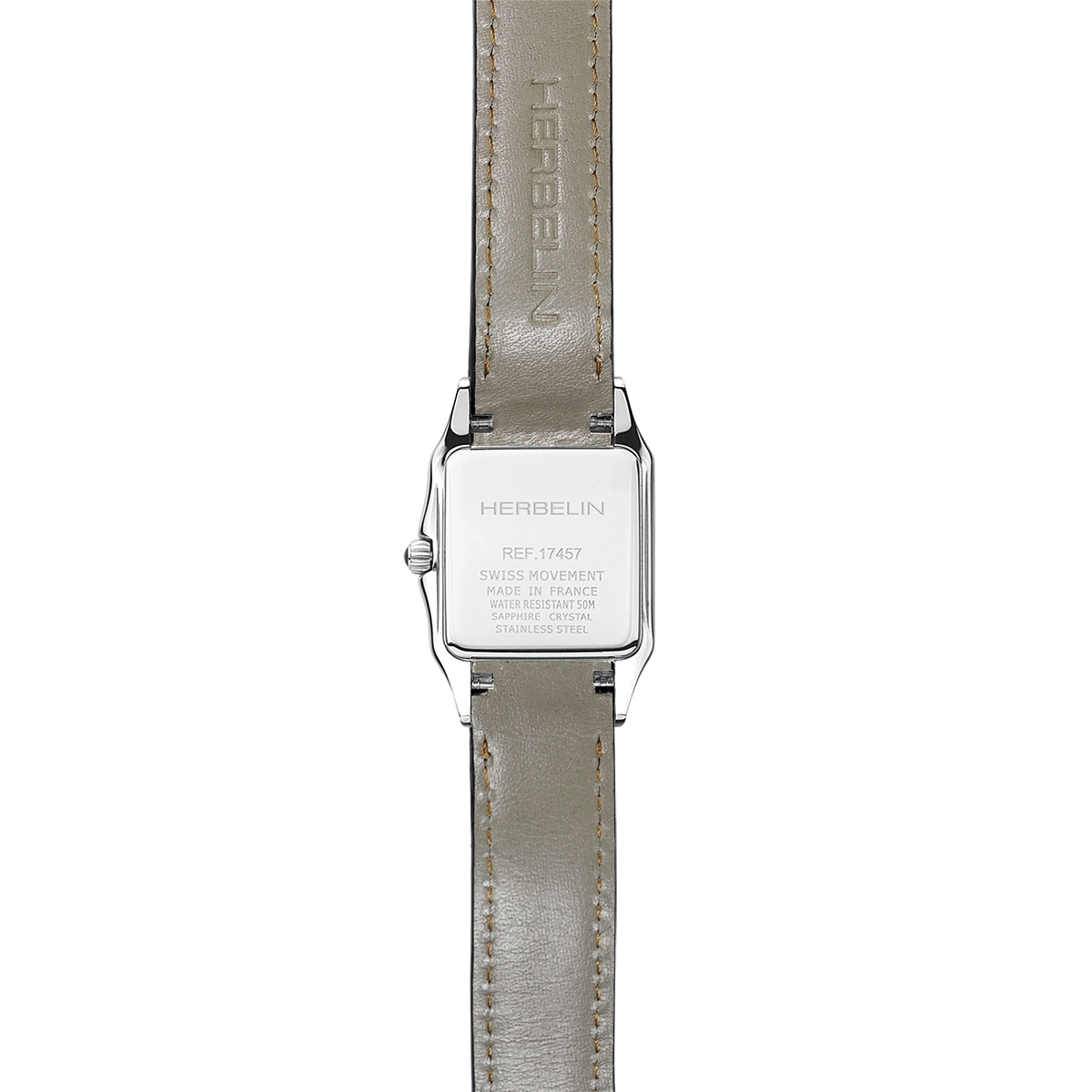 Herbelin Luna Quarz Stahl mit Lederband