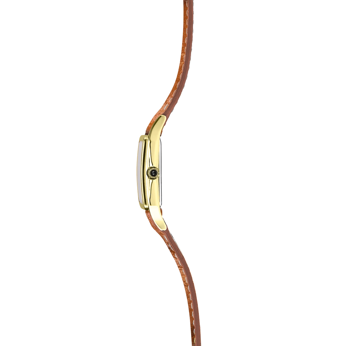 Herbelin Luna Quarz Gelbgold mit Lederband