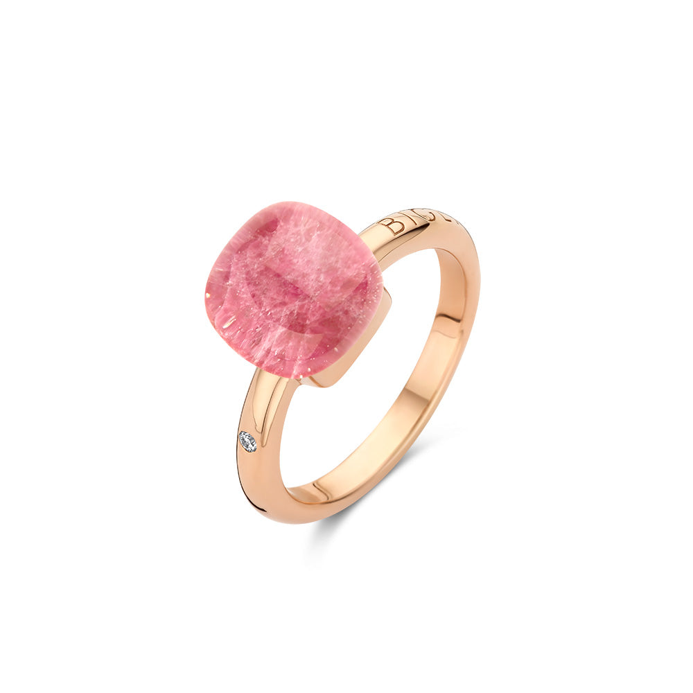Bigli Mini Sweety Ring mit Rubin und Bergkristall