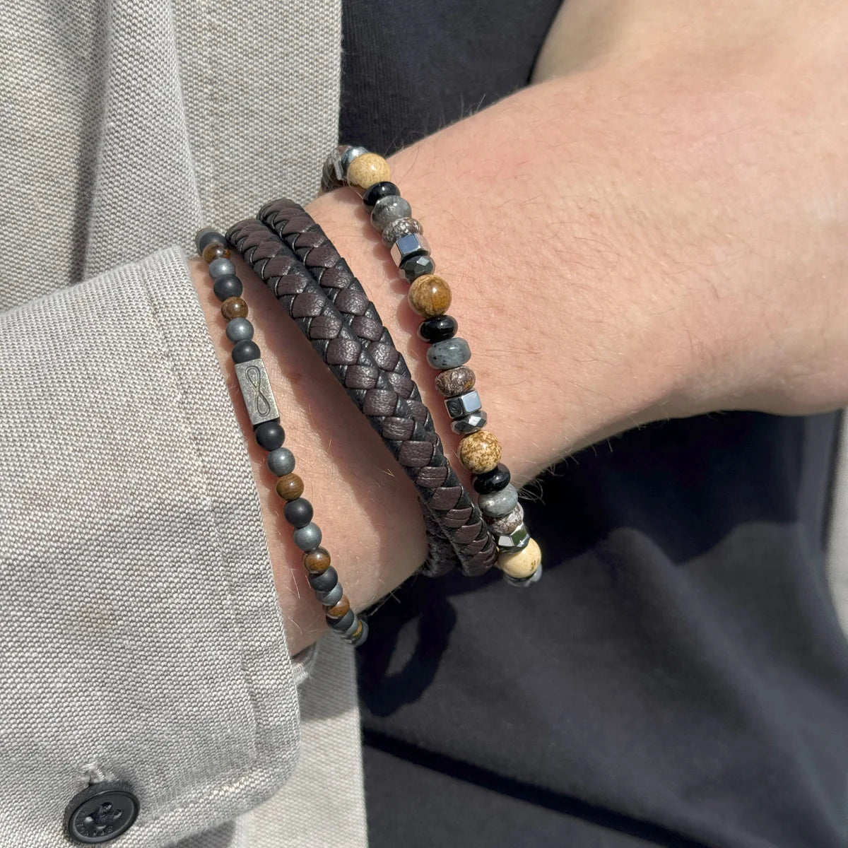 Frank 1967 doppelt gewickeltes Lederarmband