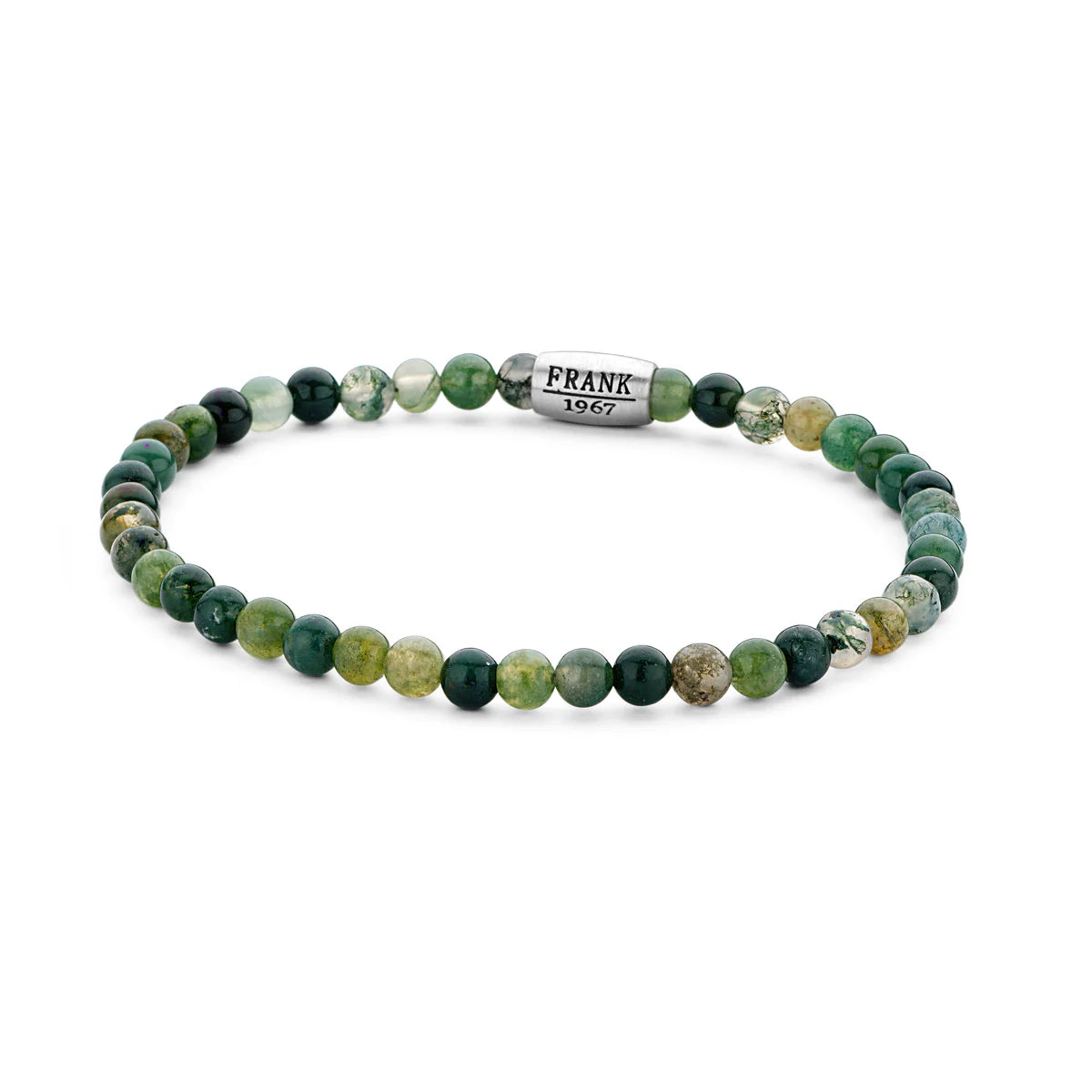 Frank 1967 Moosachat-Perlen-Armband