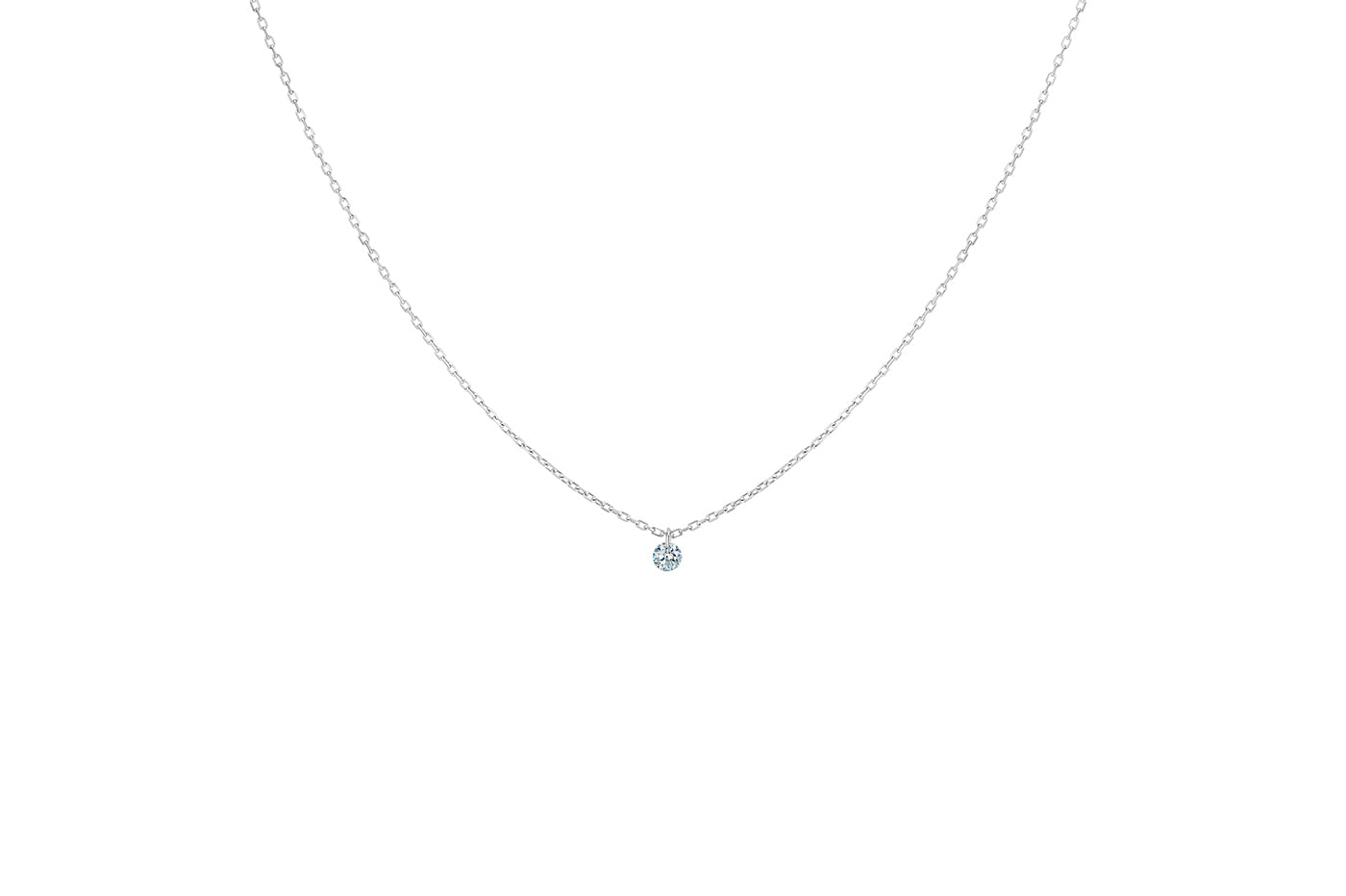 La Brune et La Blonde 360° Halskette Solitaire Diamant