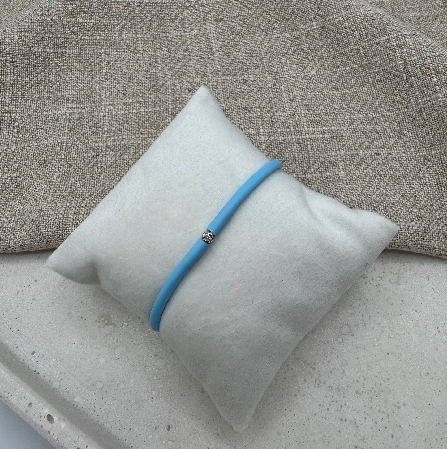 MY FIRST DIAMOND "Bleu fluo" Armband