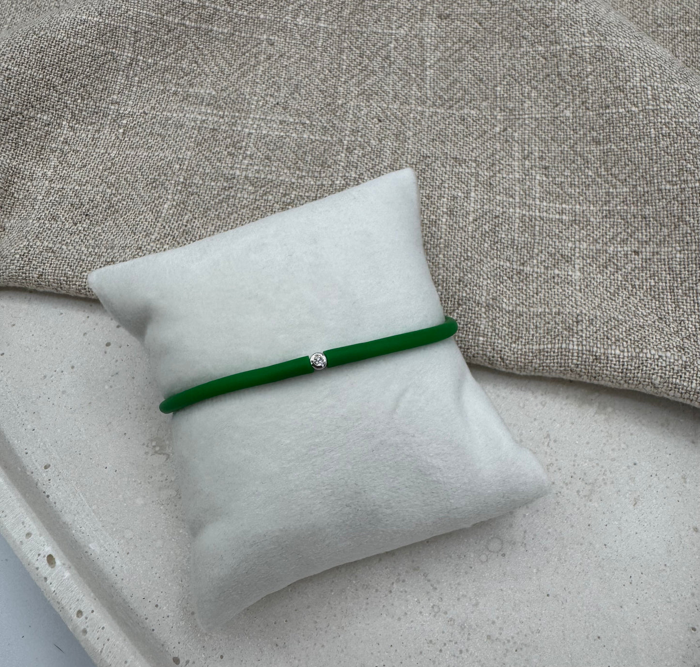 MY FIRST DIAMOND "Vert anglais" Armband