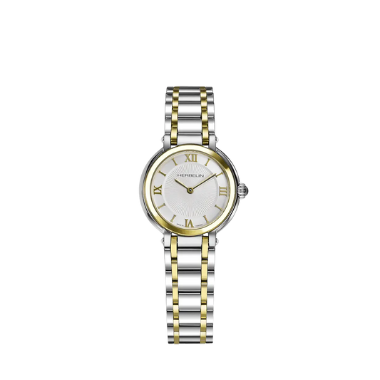 Herbelin Galet Quarz Bicolor Stahl/Gelbgold