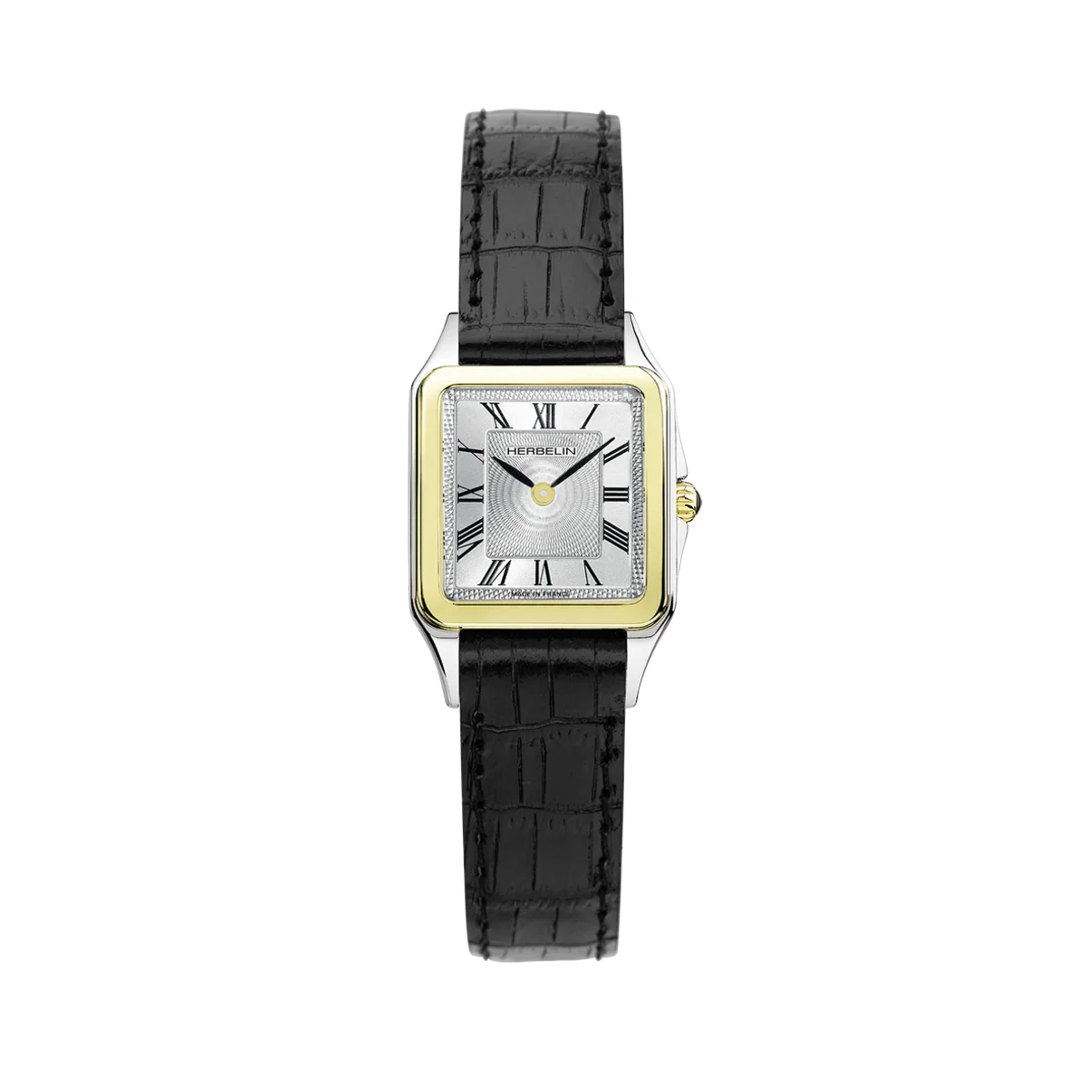 Herbelin Luna Quarz Bicolor Stahl/Gelbgold mit Lederband