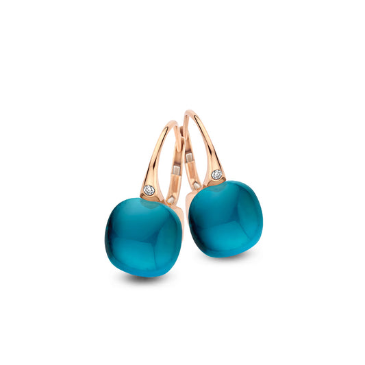 Bigli Mini Sweety Ohrringe mit London-Blau Topas