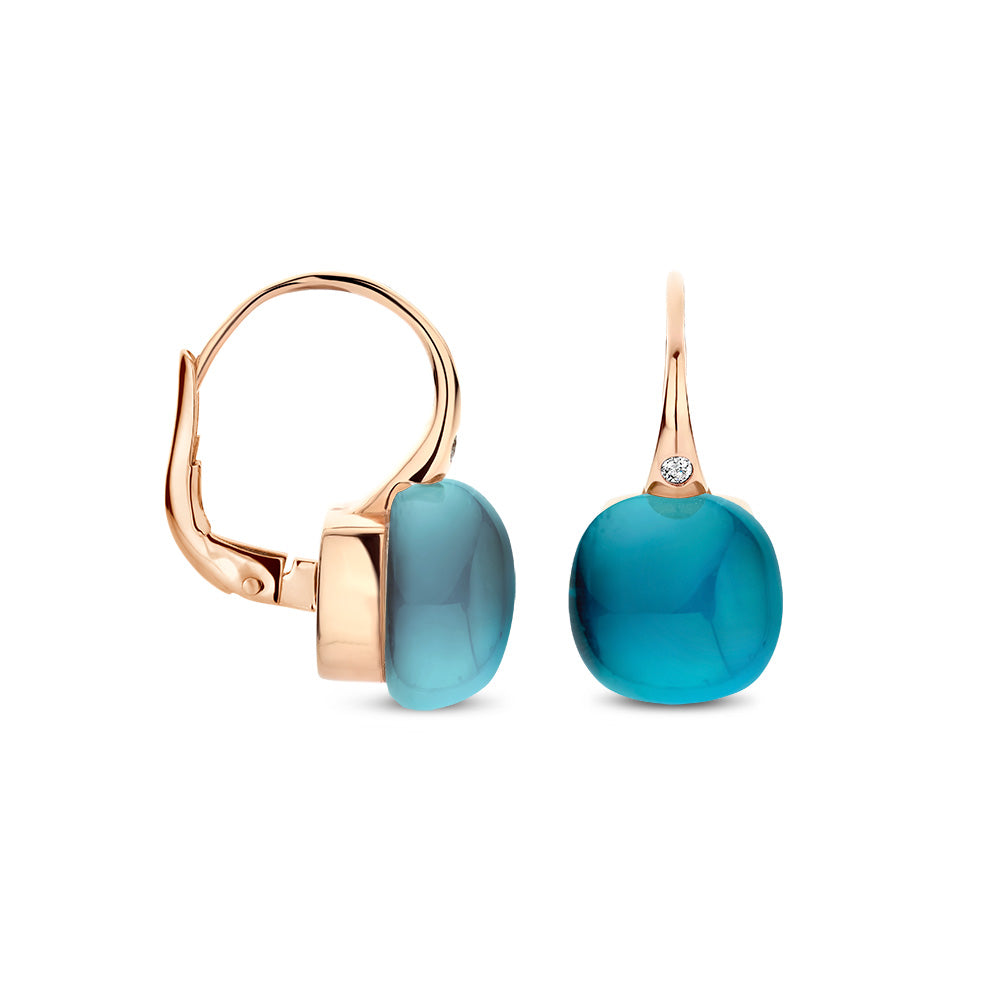 Bigli Mini Sweety Ohrringe mit London-Blau Topas