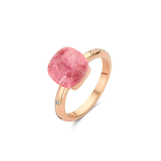 Bigli Mini Sweety Ring mit Rubin und Bergkristall