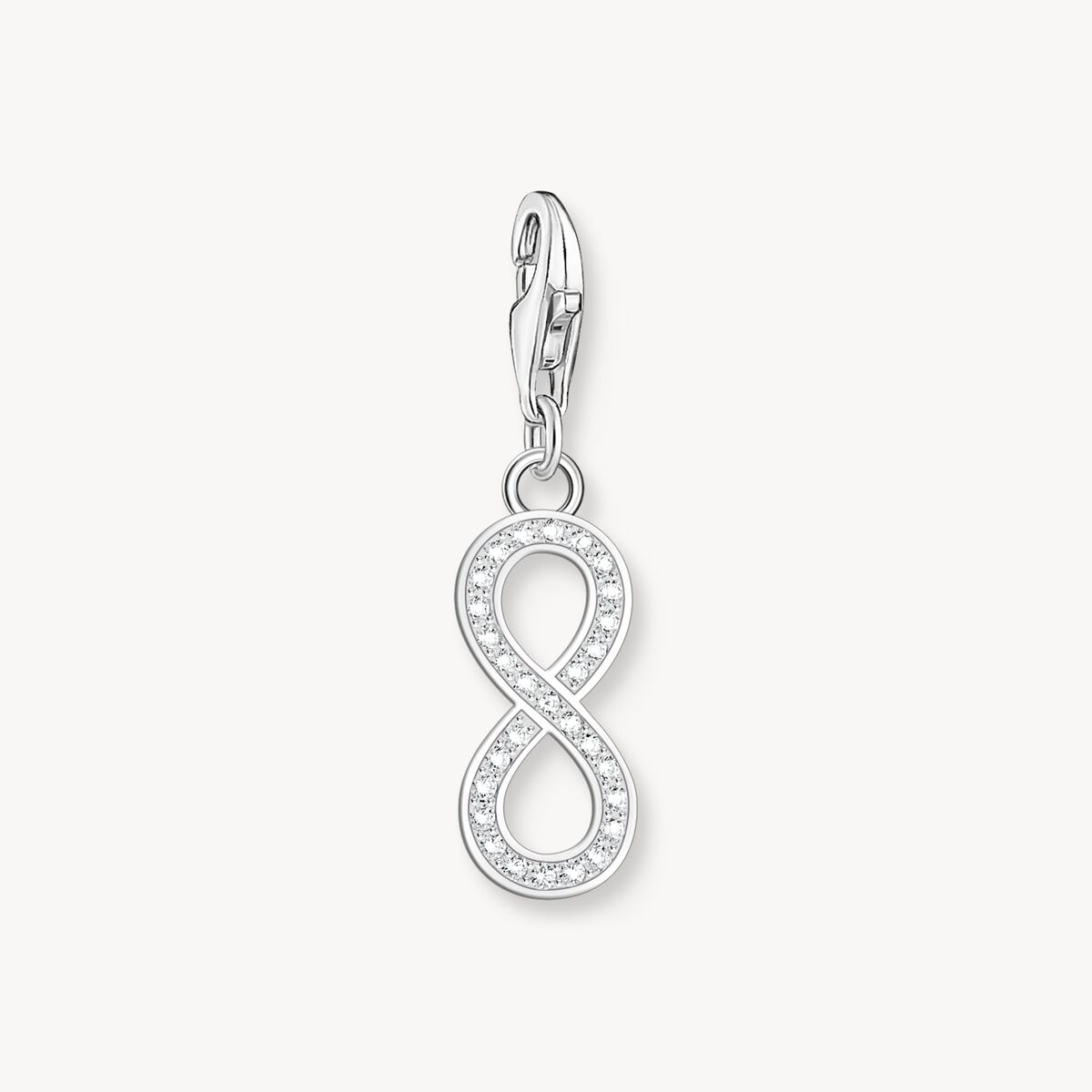 CHARM-ANHÄNGER INFINITY MIT ZIRKONIASTEINEN SILBER