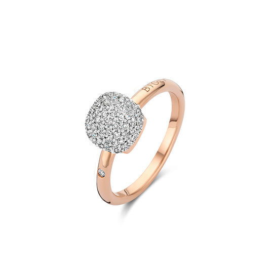 Bigli Mini Sweety Ring Klein mit weißen Diamanten