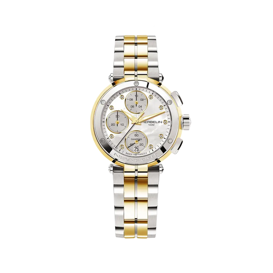 Herbelin New Port Chronograph Bicolor Gelbgold