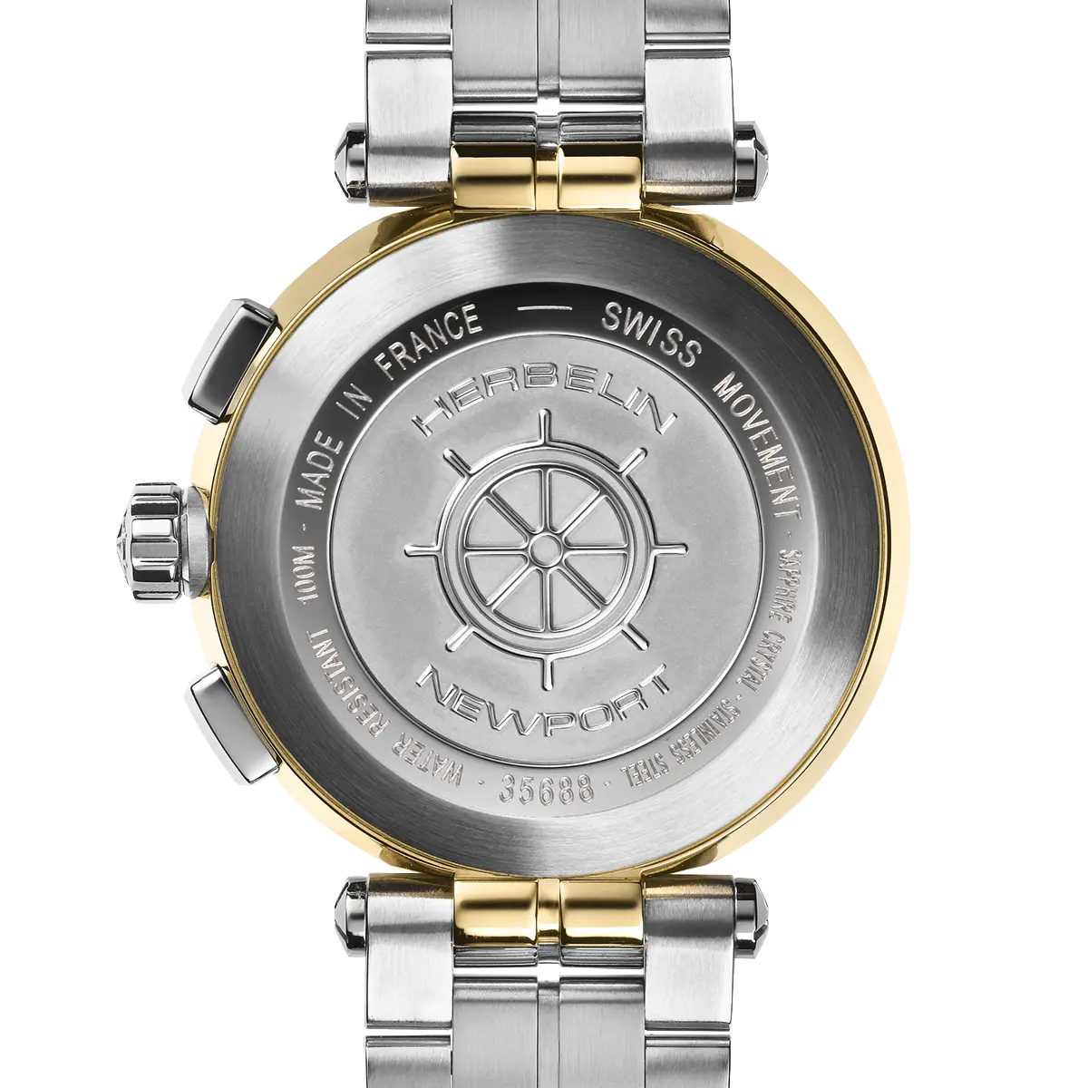 Herbelin New Port Chronograph Bicolor Gelbgold