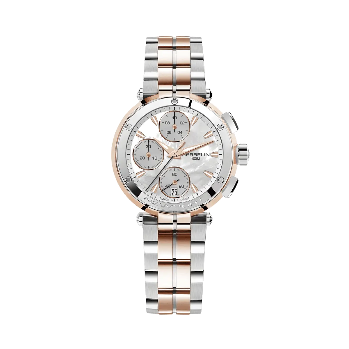 Herbelin Newport Chonograph Bicolor Rosé