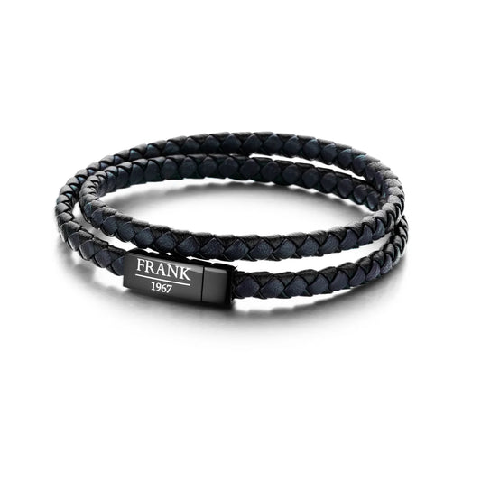 Frank 1967 doppelt gewickeltes Lederarmband