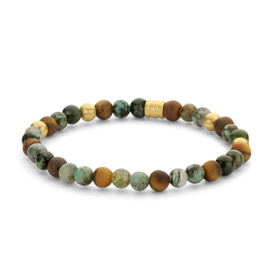 Frank 1967 Gemischte Natursteinperlen Armband