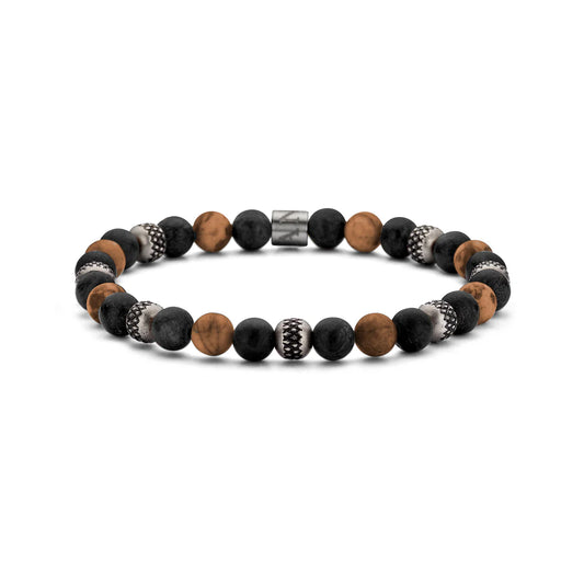 Naturstein Mix Perlen Armband