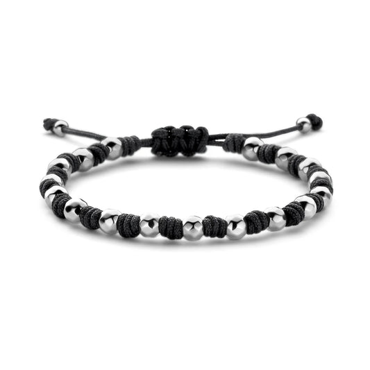Frank 1967 Kordel Stahlperlen Armband