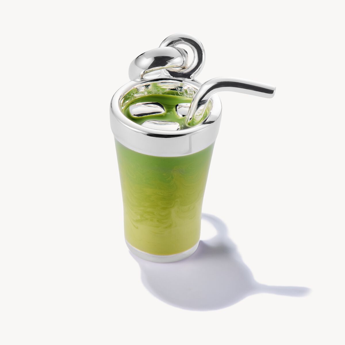 CHARM-ANHÄNGER MATCHA LATTE CONNECT SILBER
