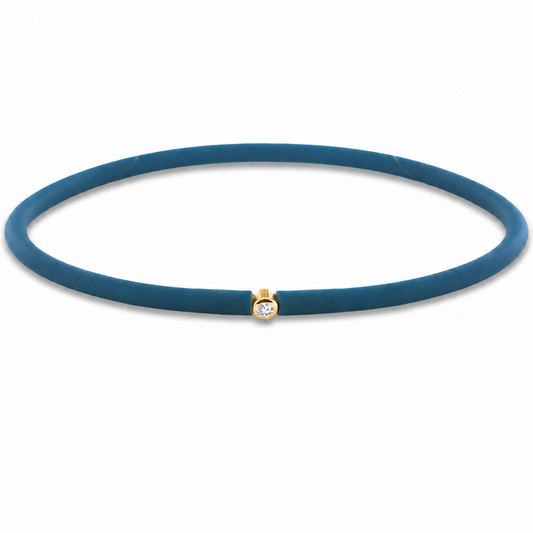 MY FIRST DIAMOND ”Bleu pétrol“ Armband