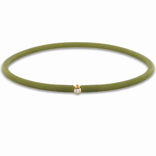 MY FIRST DIAMOND ”Olive” Armband