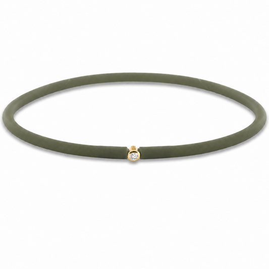 MY FIRST DIAMOND ”Kaki“ Armband