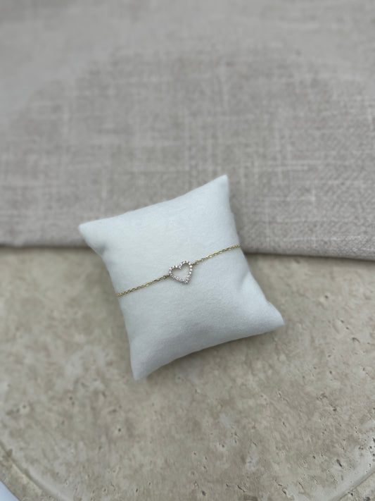 Herz Armband mit Zirkonia