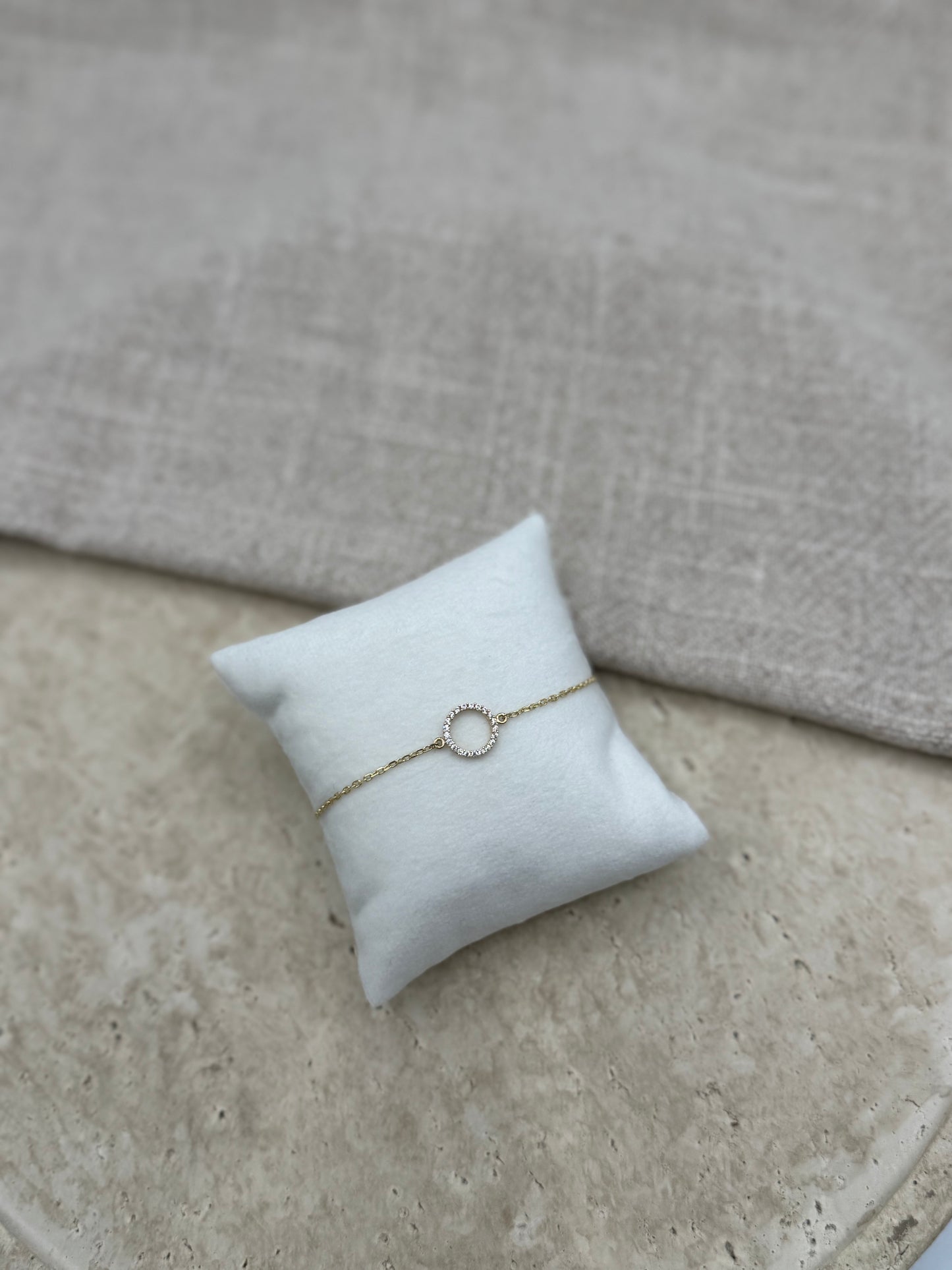 Kreis Armband mit Zirkonia