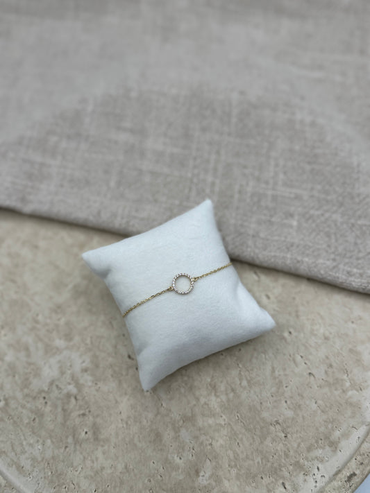 Kreis Armband mit Zirkonia