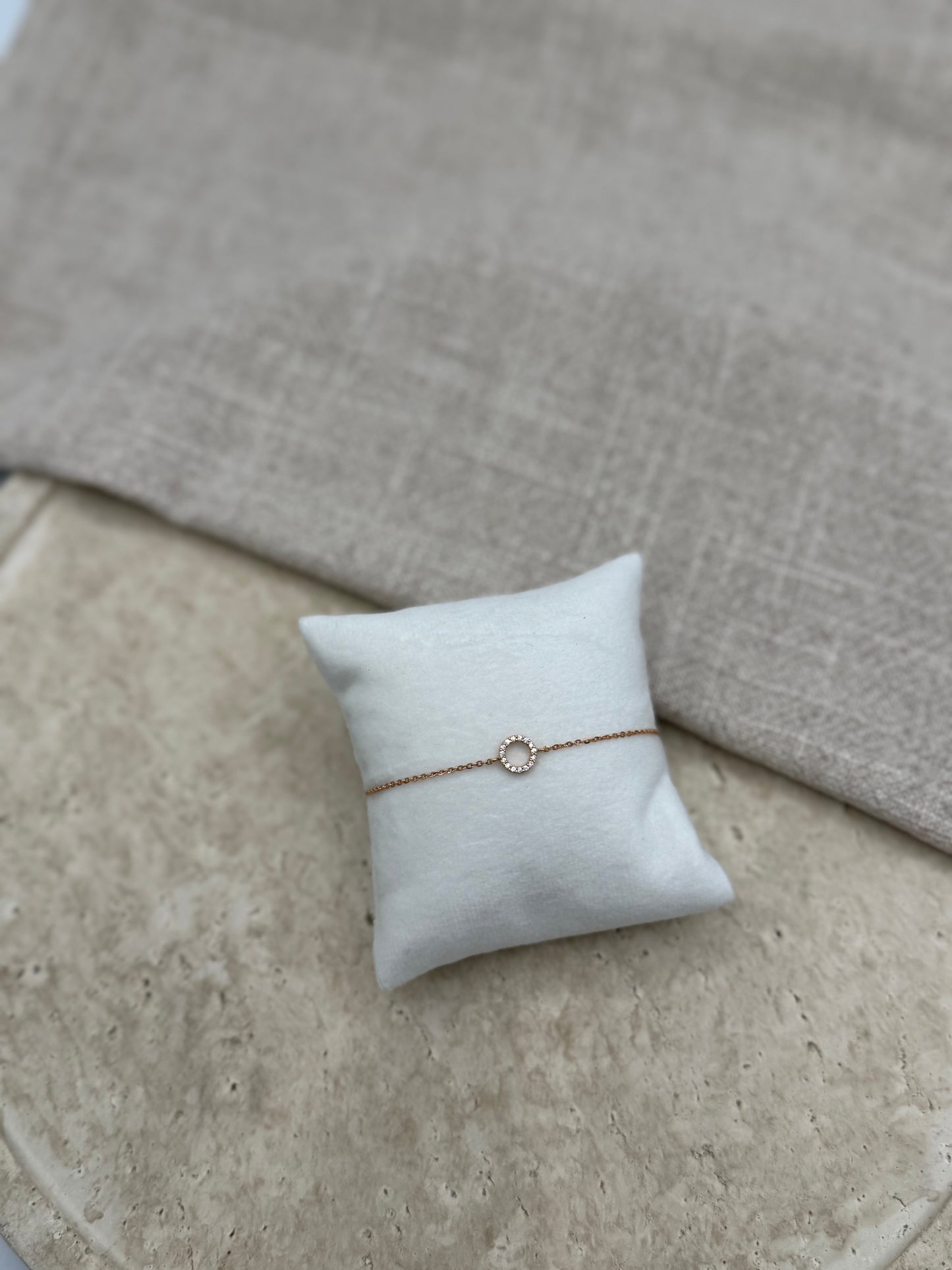 Kreis Armband mit Zirkonia