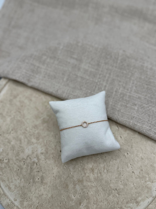 Kreis Armband mit Zirkonia