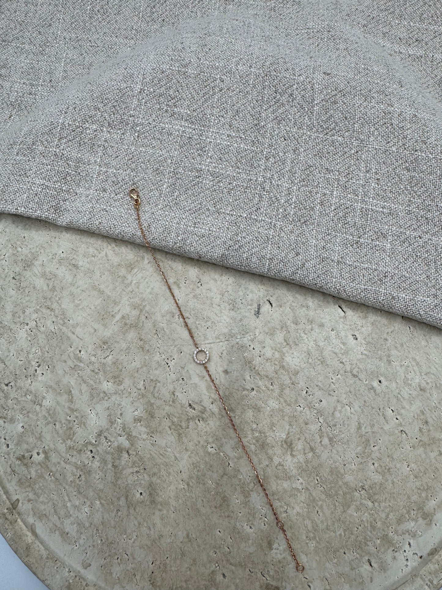 Kreis Armband mit Zirkonia