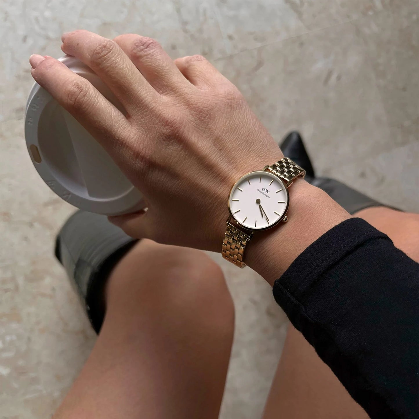 Daniel Wellington Petite 5-Link Evergold