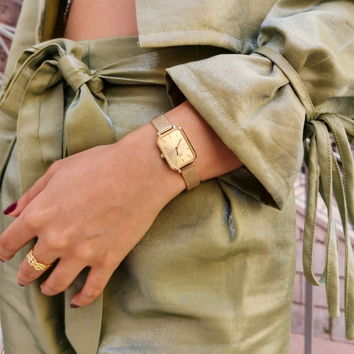 Daniel Wellington Quadro Pressed Unitone Gold