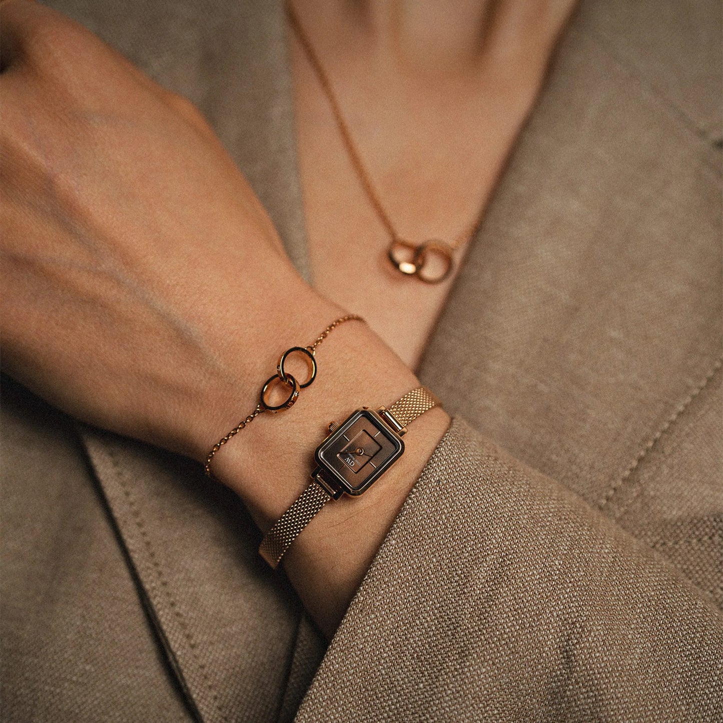 Daniel Wellington Quadro Mini Melrose Amber