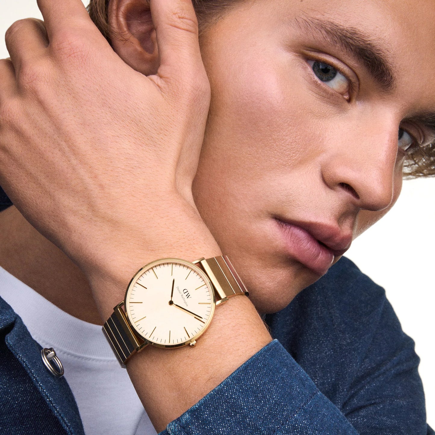 Daniel Wellington Classic Piano Link Gold Unitone